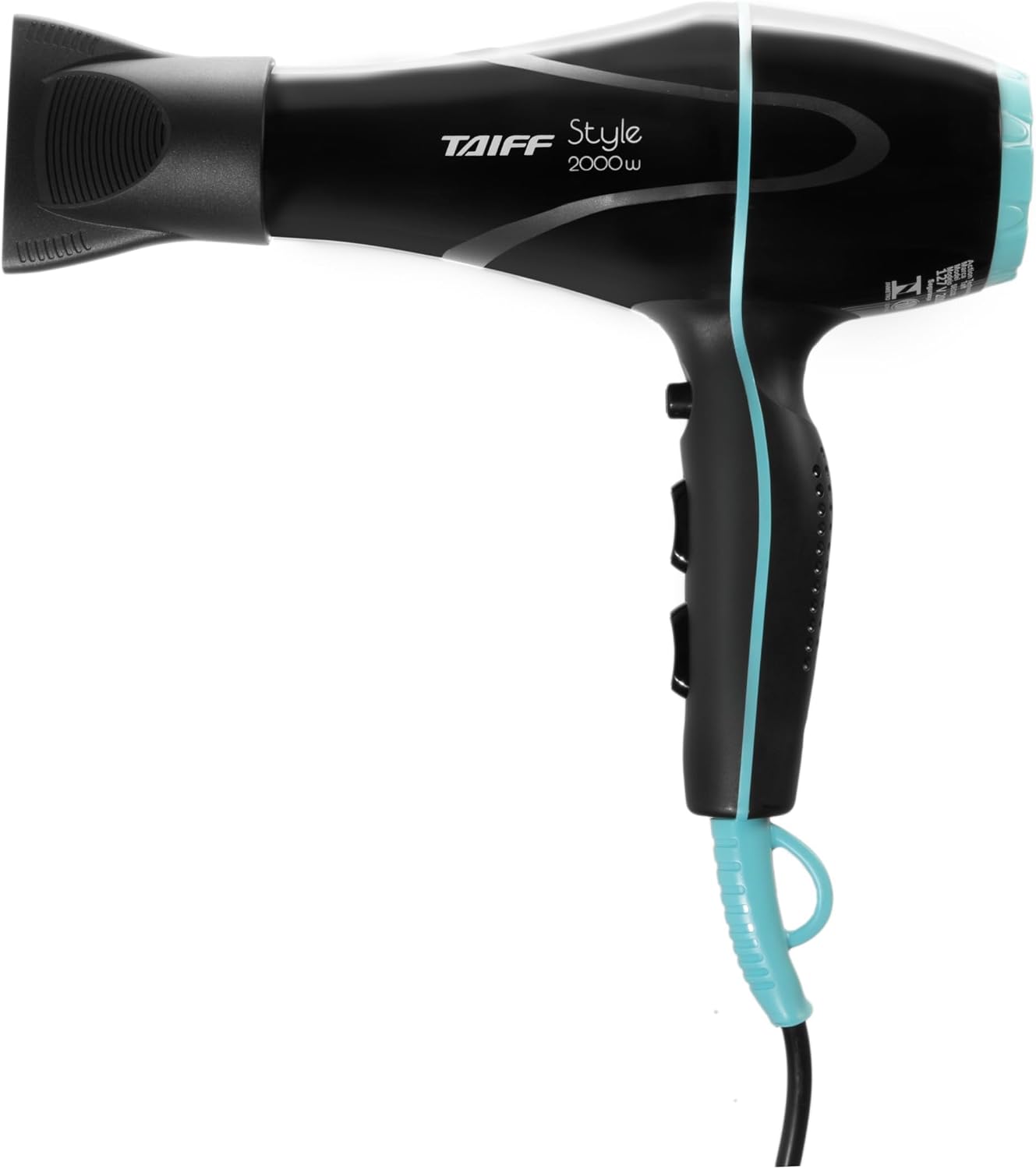 Secador Taiff Style 334 2000W 220V, Preto – Difusor e Concentrador Inclusos