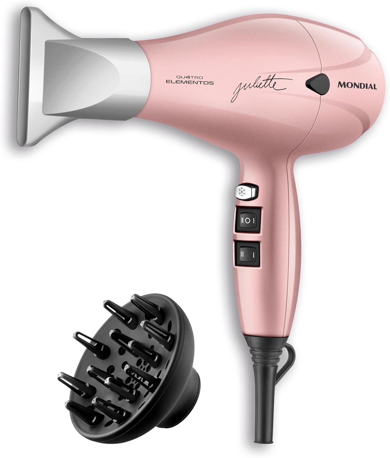 MONDIAL Secador de Cabelo By Juliette, Golden Rose, 2000W, 110V - SCP-JU-01