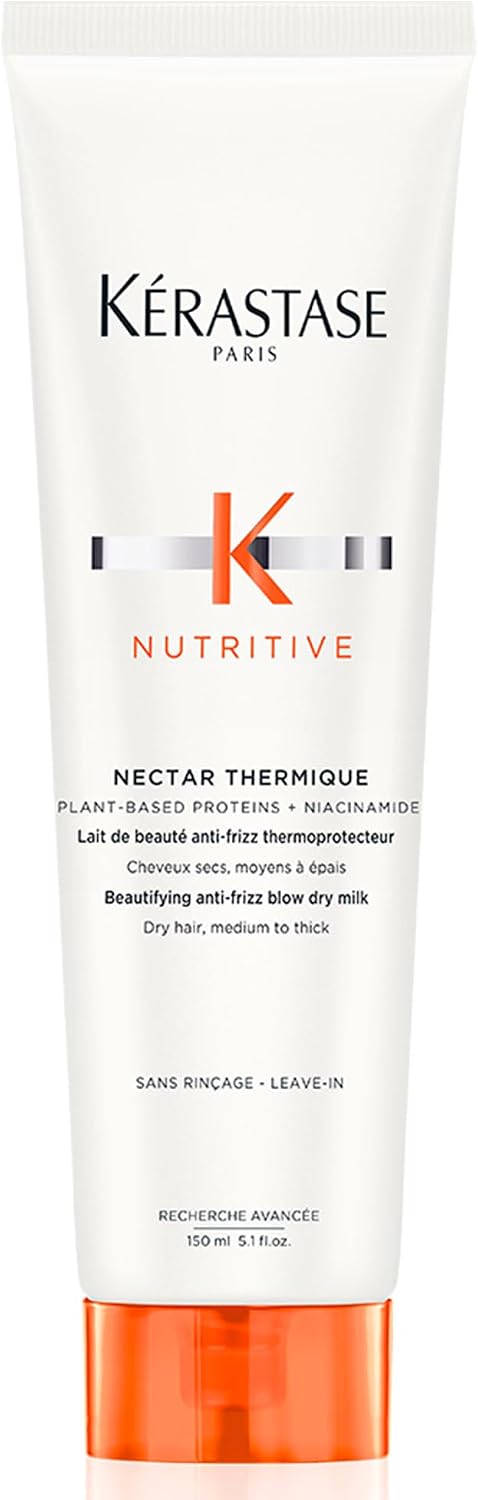 Kérastase Nutritive Nectar Thermique, Leave-In Protetor Térmico Anti Ressecamento com Proteínas Vegetais e Niacinamida para Cabelos Médios a Grossos,150ml